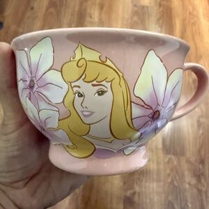 Disney Princess Aurora Pink and Yellow Ceramic Art Mug